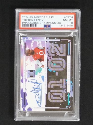 2024-25 Panini Impeccable Premier League #CSTH Thierry Henry Champions Auto — front