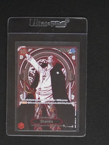 2025 One Piece Card Game OP09-004 Shanks Silver SP Alt Art SR Carrying on His Will — front