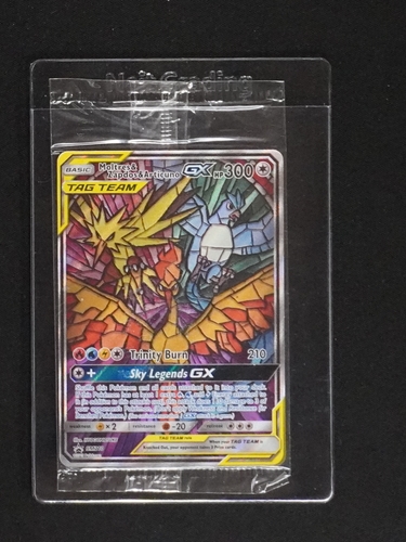 2019 Pokemon SM Black Star Promo #SM210 Moltres & Zapdos & Articuno GX — front