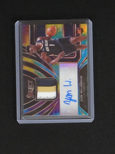 2019-20 Panini Select #RPA Zion Williamson Rookie Patch Auto — front