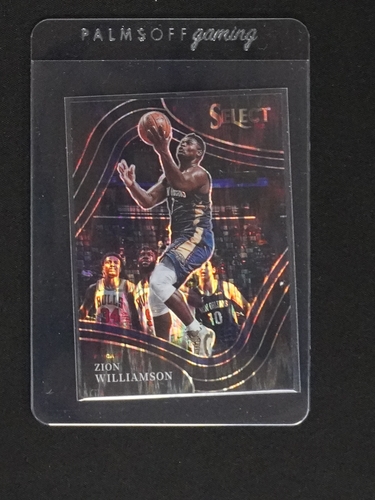 2021-22 Panini Select Courtside Orange Flash Prizm #295 Zion Williamson — front