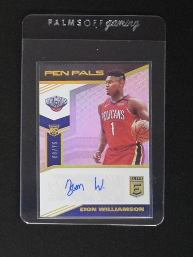 2019-20 Donruss Elite Pen Pals #PP-ZW Zion Williamson — front