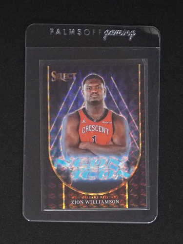 2023-24 Panini Select #10 Zion Williamson Neon Icon — front