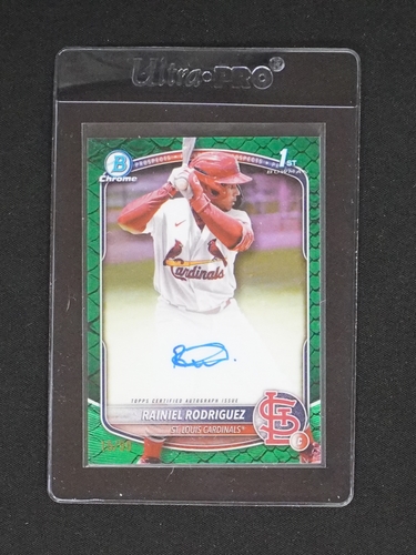 2025 Bowman Chrome Rainiel Rodriguez 1st Auto #CPA-RR — front