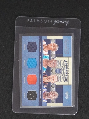 2009-10 Panini Timeless Treasures NBA Apprentice Quad Swatch Eric Griffin Darren Collison Stephen Curry Tony Douglas — front