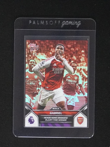 2024 Topps Now Gabriel Arsenal Football Card — front