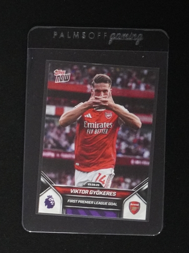 2023 Topps Now #14 Viktor Gyökeres First Premier League Goal Arsenal — front