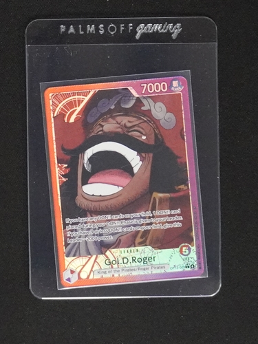 One Piece TCG 2023 OP13-003 Gol D. Roger Alternate Art Leader Carrying On His Will — front