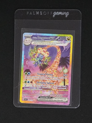 2024 Pokémon SV08: Surging Sparks #242 Alolan Exeggutor ex — front