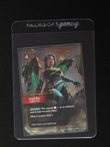 2025 League of Legends Riftbound #039a Kai'Sa Survivor Alternate Art Foil — front