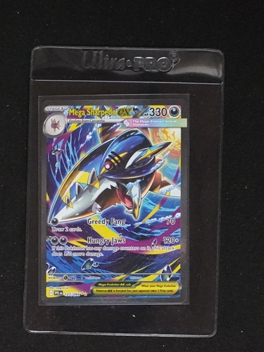 2025 Pokémon Phantasmal Flames #127 Mega Sharpedo EX — front