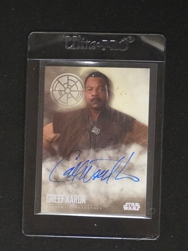 2016 Topps Star Wars Rogue One Greef Karga Autograph — front
