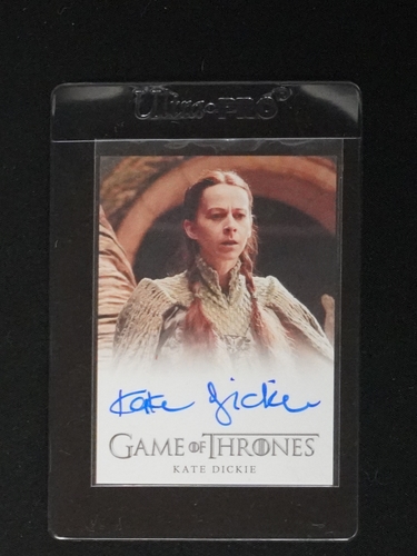 2014 Game of Thrones Season 4 Autograph Card Kate Dickie — front