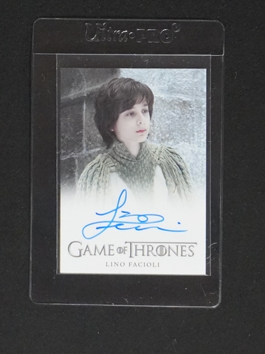 2016 Rittenhouse Game of Thrones Lino Facioli Autograph — front