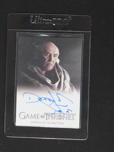2020 Game of Thrones The Complete Series Donald Sumpter #Luwin Autograph — front