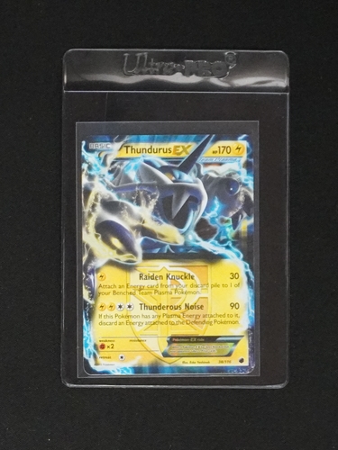 2014 Pokémon TCG Plasma Freeze #38 Thundurus EX — front