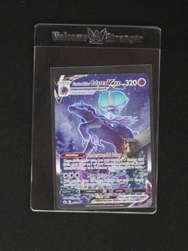2021 Pokémon Sword & Shield Chilling Reign #205 Shadow Rider Calyrex VMAX — front