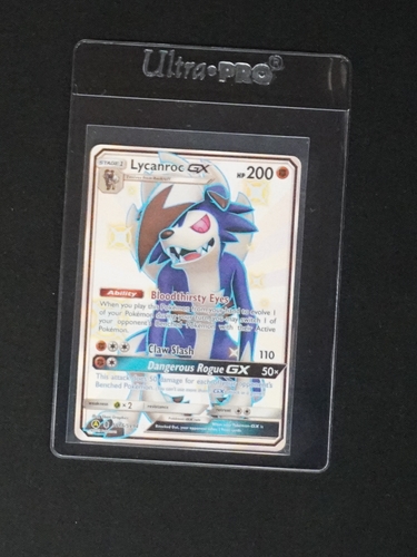 2019 Pokemon Sun & Moon Hidden Fates #SV66 Lycanroc GX — front