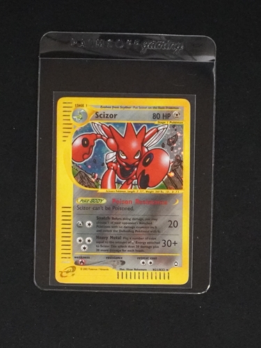 2003 Pokémon Aquapolis #H21 Scizor Holo — front