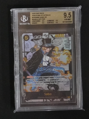 2023 One Piece OP04-083 Sabo Manga Alternate Art Kingdoms of Intrigue — front