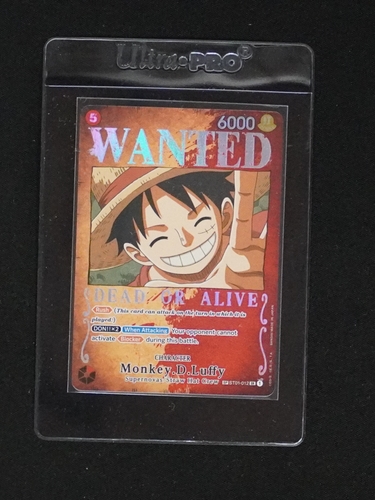 2023 One Piece Card ST01-012 Monkey D. Luffy Wanted Poster — front
