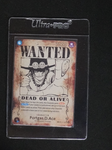 One Piece Card Game OP13-119 Portgas D. Ace Wanted Poster — front