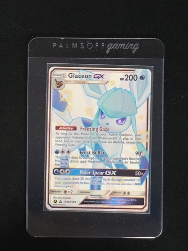 2019 Pokemon SM Hidden Fates #SV55 Glaceon GX — front