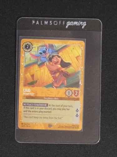 2025 Disney Lorcana #25/P2 Lilo - Escape Artist — front