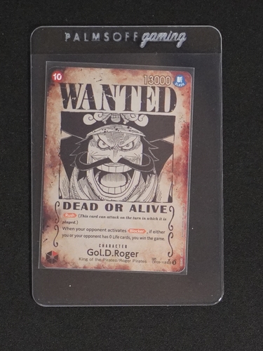 One Piece Card Game OP09-118 Gol.D.Roger Wanted Poster — front