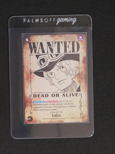 2024 One Piece Card Game OP13-120 Sabo Wanted Poster — front