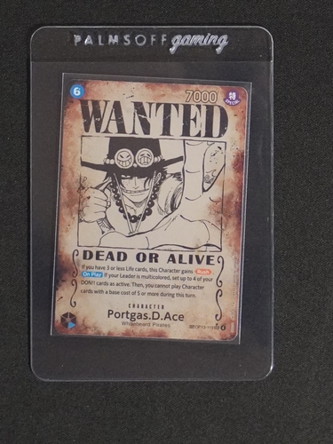 One Piece TCG 2024 OP13-119 Portgas D. Ace Wanted Poster — front