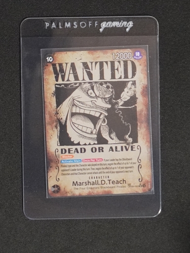 2024 One Piece TCG OP09-093 Marshall D. Teach Wanted Poster — front