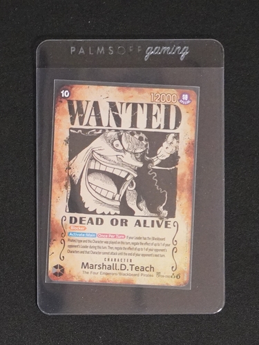 2024 One Piece OP09-093 Marshall D. Teach Wanted Poster — front
