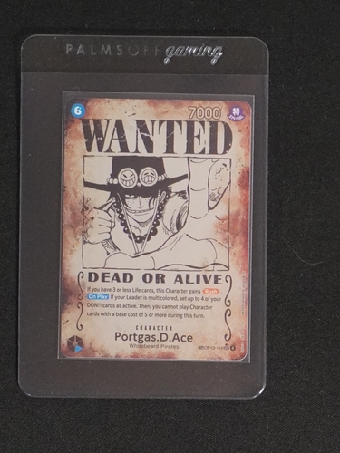 2024 One Piece OP13-119 Portgas D. Ace Wanted Poster — front