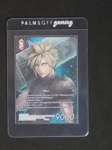 2025 Final Fantasy TCG #25-006L Cloud Full Art Foil — front