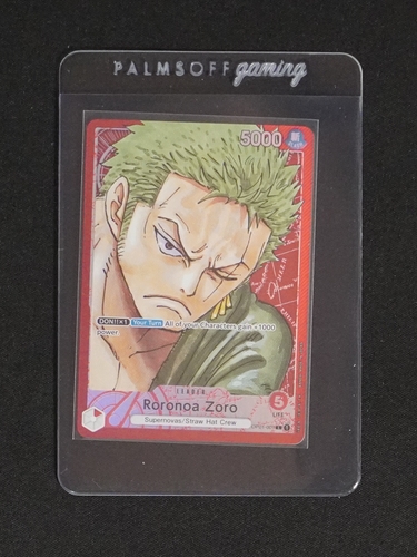 2022 One Piece Card Game OP01-001 Roronoa Zoro Alt Art Leader — front