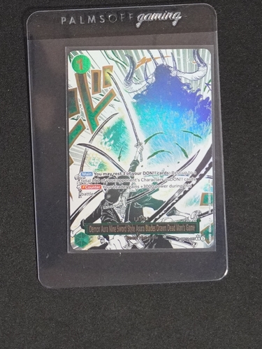 2025 One Piece TCG OP12-037 Demon Aura Nine Sword Style Asura Blades Drawn Dead Man's Game — front