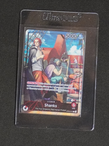 2025 One Piece OP09-001 Shanks Leader Promo — front
