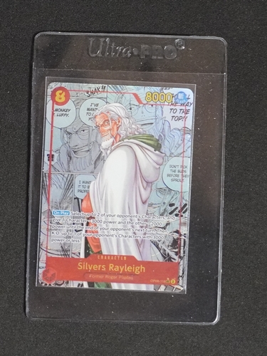 2024 One Piece OP08-118 Silvers Rayleigh Manga Alternate Art — front