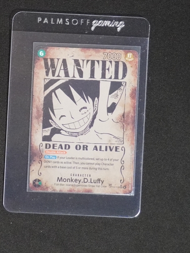 One Piece Card Game 2025 OP13-118 Monkey D. Luffy Wanted Poster — front