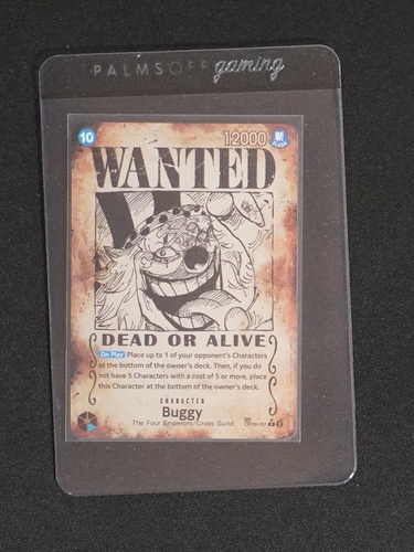One Piece Card Game Emperors in the New World OP09-051 Buggy Wanted Poster — front