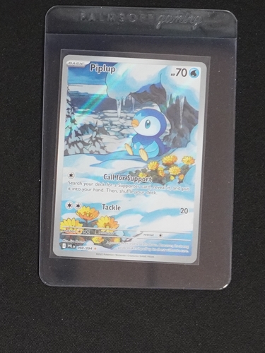 2023 Pokémon TCG Phantasmal Flames #098 Piplup Illustration Rare — front