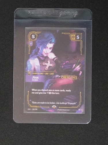 2024 Riftbound Origins #202 Jinx Rebel — front