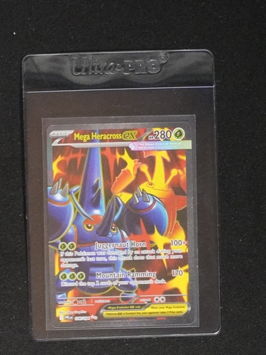 2025 Pokémon TCG ME02: Phantasmal Flames #108 Mega Heracross GX — front