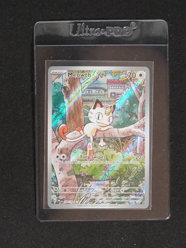 2024 Pokémon #106 Meowth Phantasmal Flames Illustration Rare — front