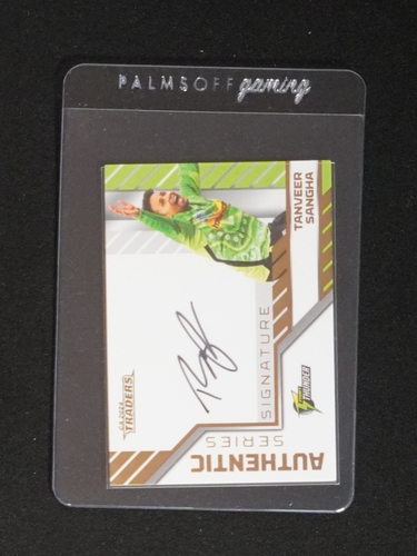 24-25 Luxe Cricket Authentics Signature White #ASW10 Tanveer Sangha — front