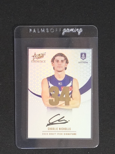 2024 Select AFL Eminence #34 Charlie Nicholls — front