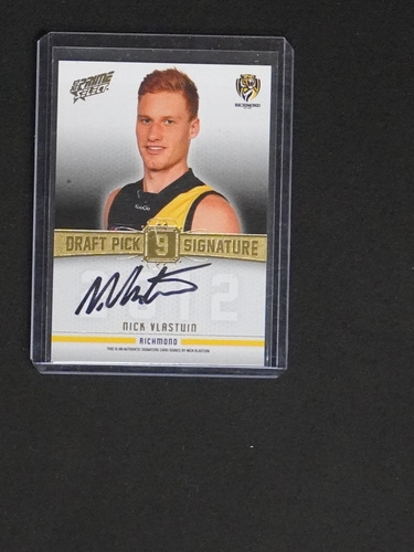 2013 Select AFL Draft Pick Signature #DPS25 Nick Vlastuin — front