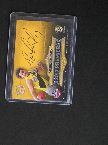 2017 Select AFL Certified Premiers #Signature Dane Rioli — front