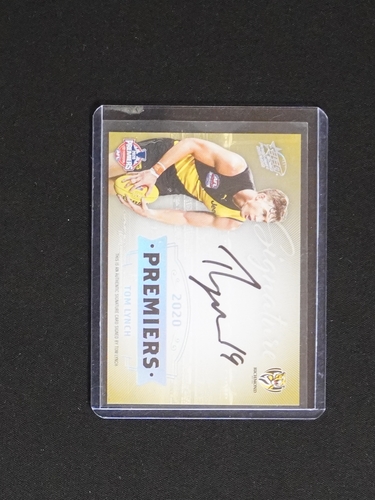 2020 Select AFL Premiers Richmond Tigers Signed Card — front